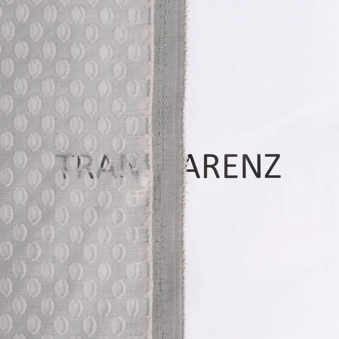 Rasch Textil Gardinenstoff Stores Punti Scherli Punkte halbtransparent hellgrau 300cm