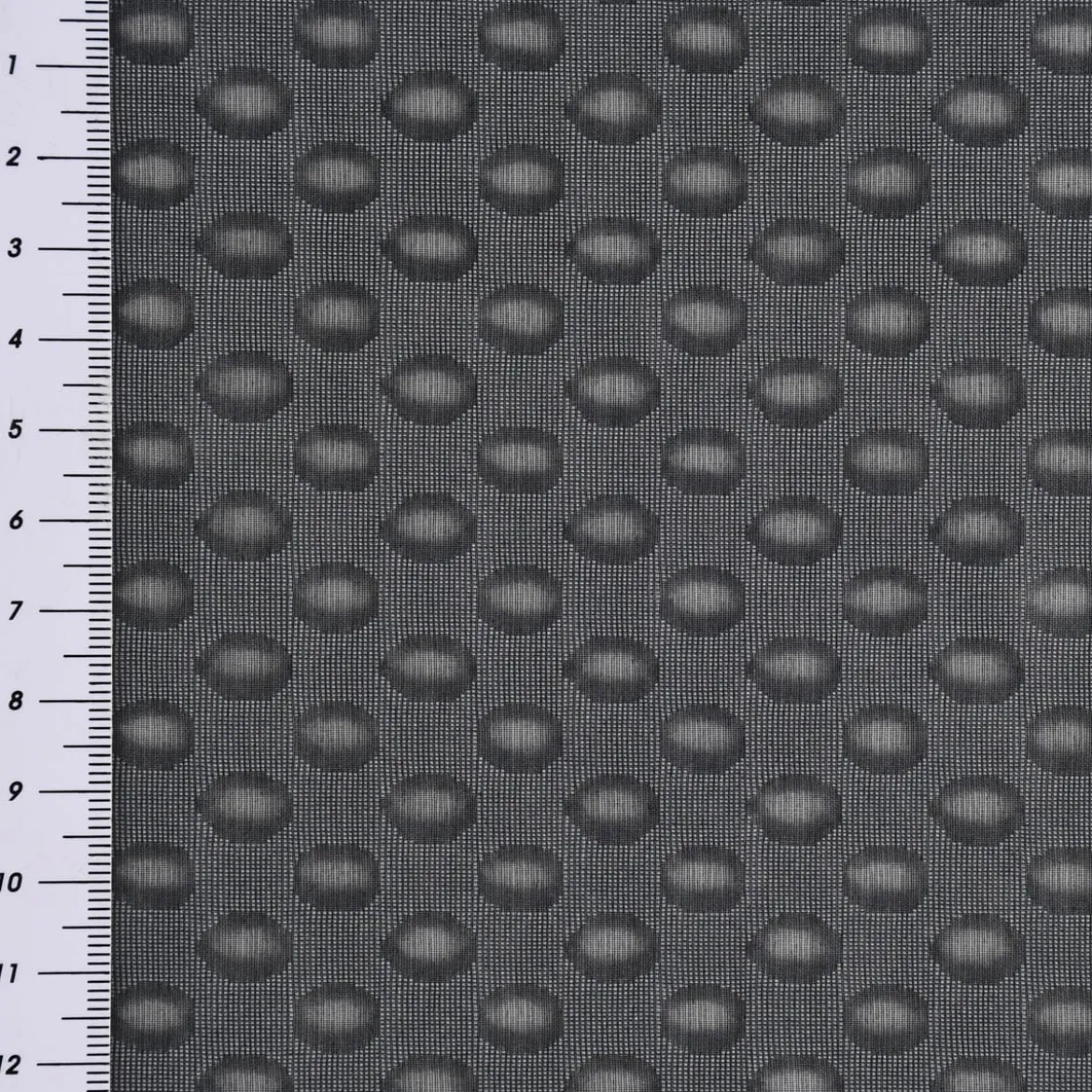 Rasch Textil Gardinenstoff Stores Punti Scherli Punkte halbtransparent anthrazit 300cm