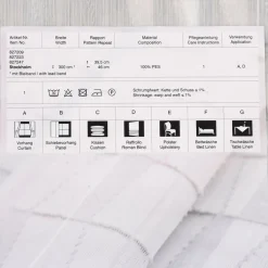 Rasch Textil Gardinenstoff Stores Scherli Rechtecke abstrakt weiß 300cm