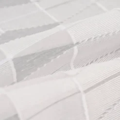 Rasch Textil Gardinenstoff Stores Scherli Rechtecke abstrakt weiß 300cm