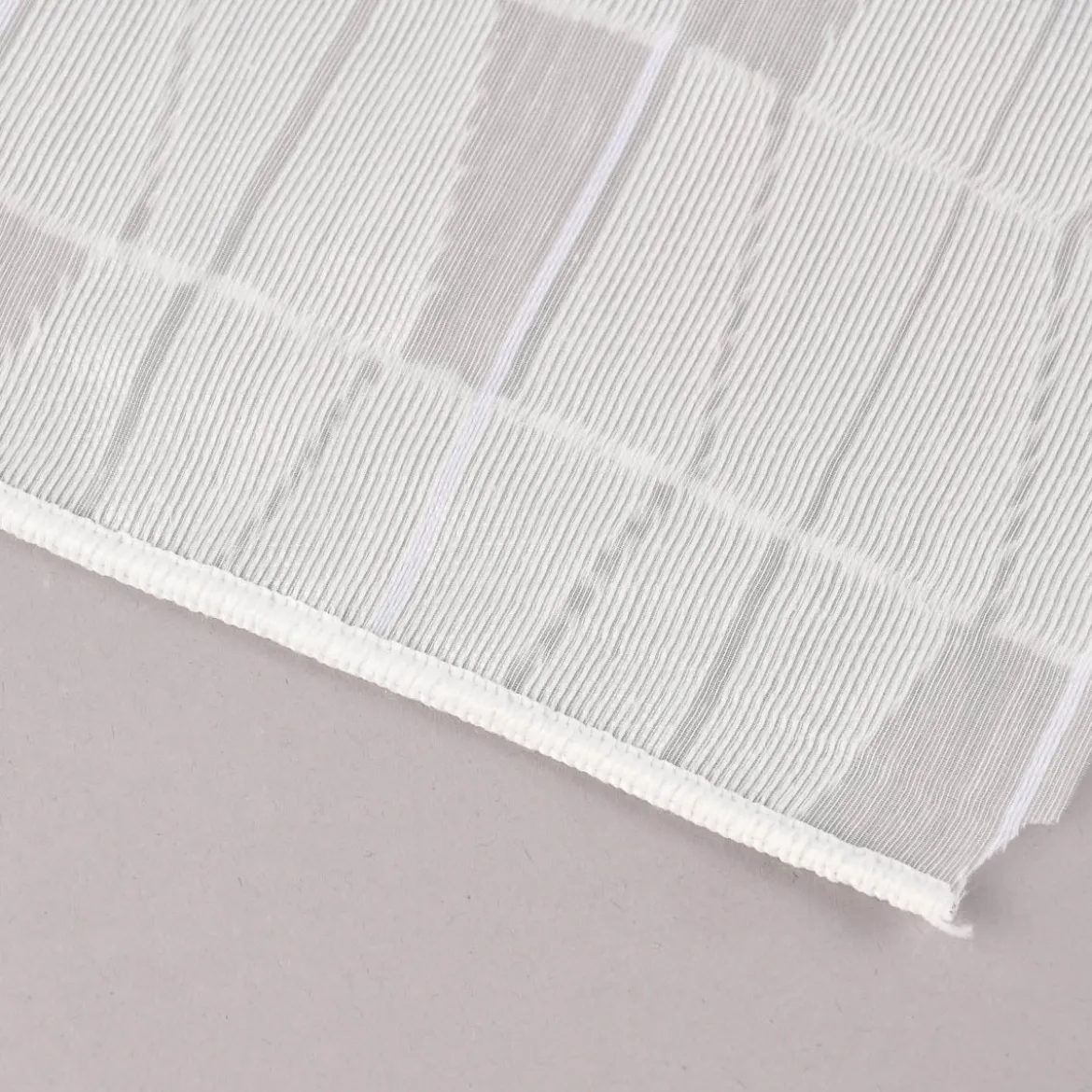 Rasch Textil Gardinenstoff Stores Scherli Rechtecke abstrakt weiß 300cm
