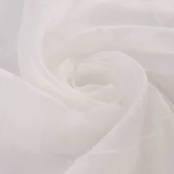 Rasch Textil Gardinenstoff Stores Scherli Rechtecke abstrakt weiß 300cm
