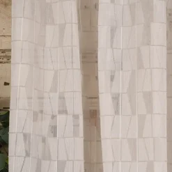 Rasch Textil Gardinenstoff Stores Scherli Rechtecke abstrakt stein 300cm