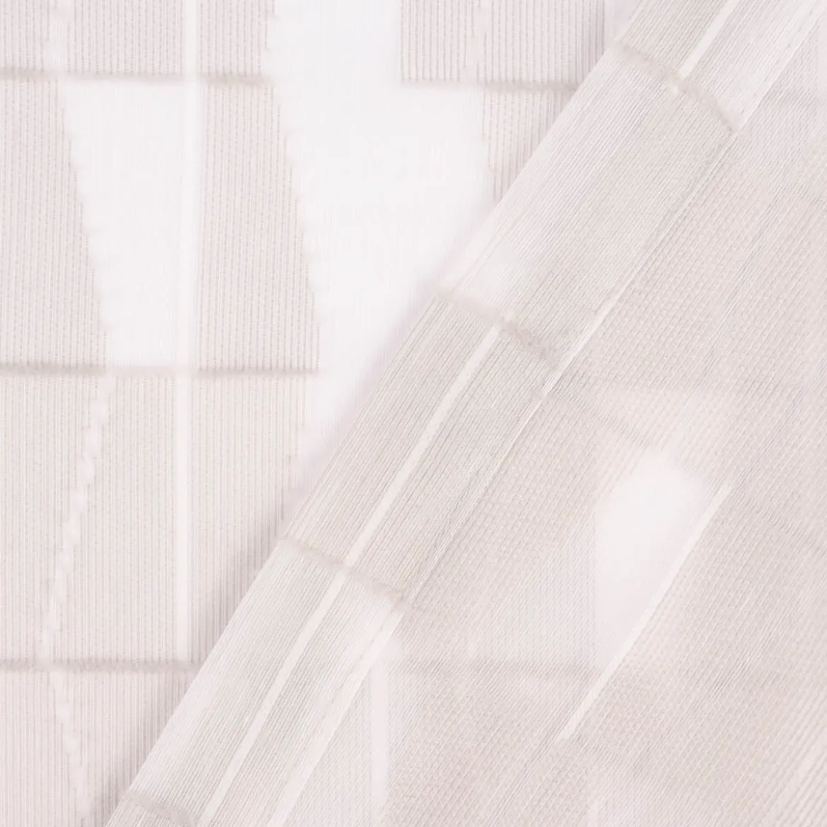 Rasch Textil Gardinenstoff Stores Scherli Rechtecke abstrakt stein 300cm