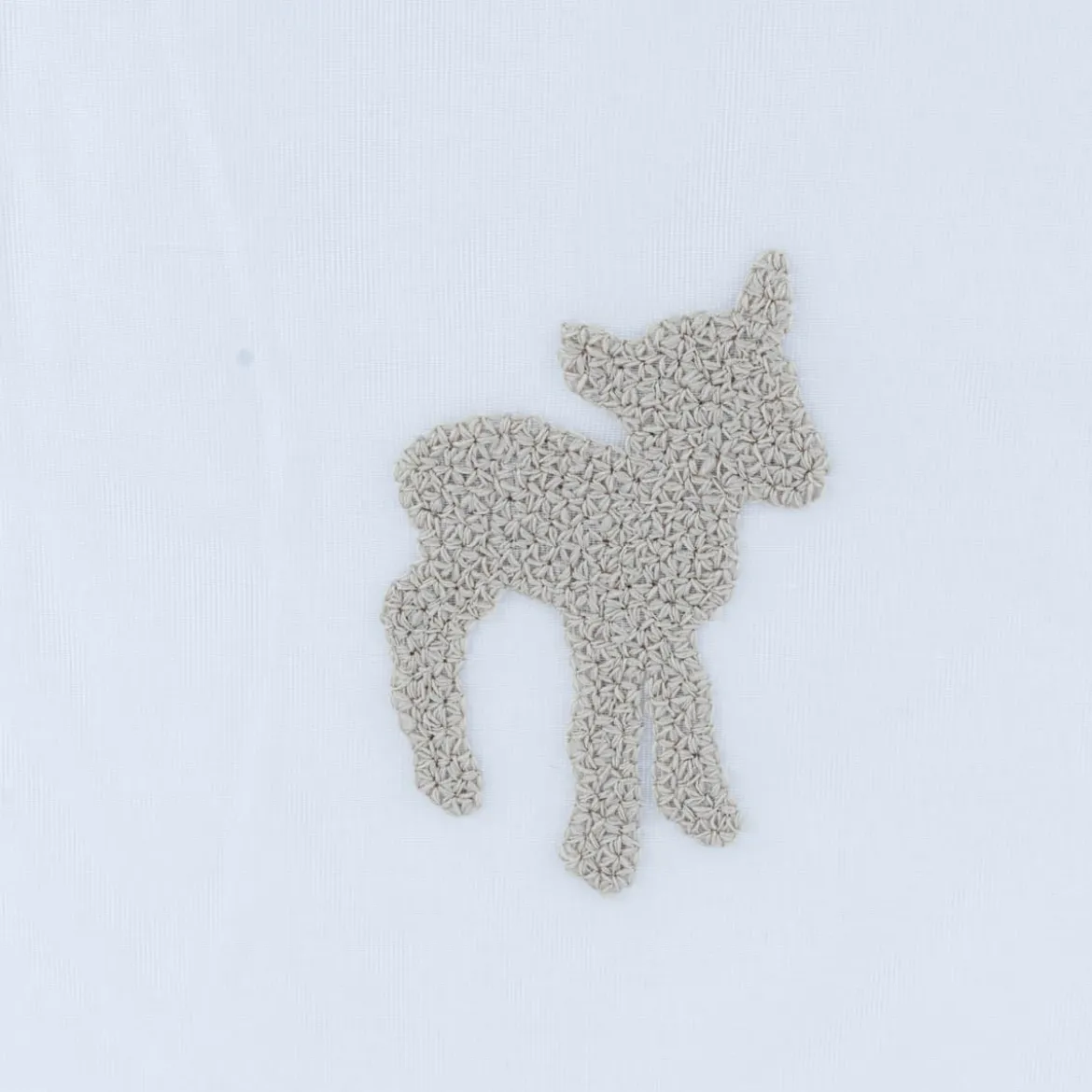 Rasch Textil Kinder Gardinenstoff Bambino Counting Sheep Schäfchen ecru weiß natur 150cm