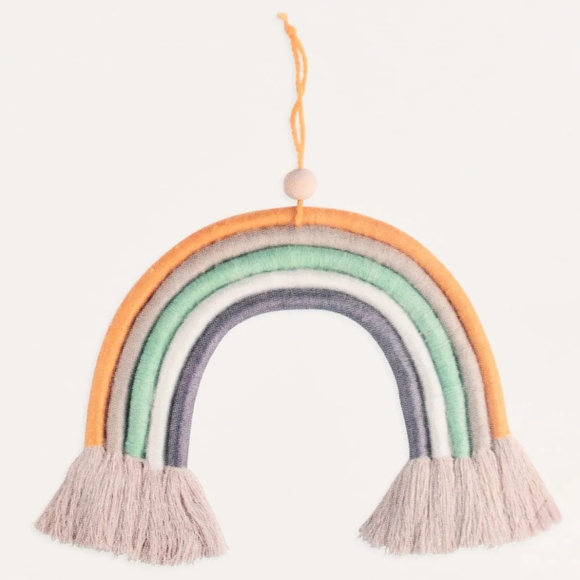 Rayher DIY-Set Regenbogen aus Makramee Kordel & Wolle