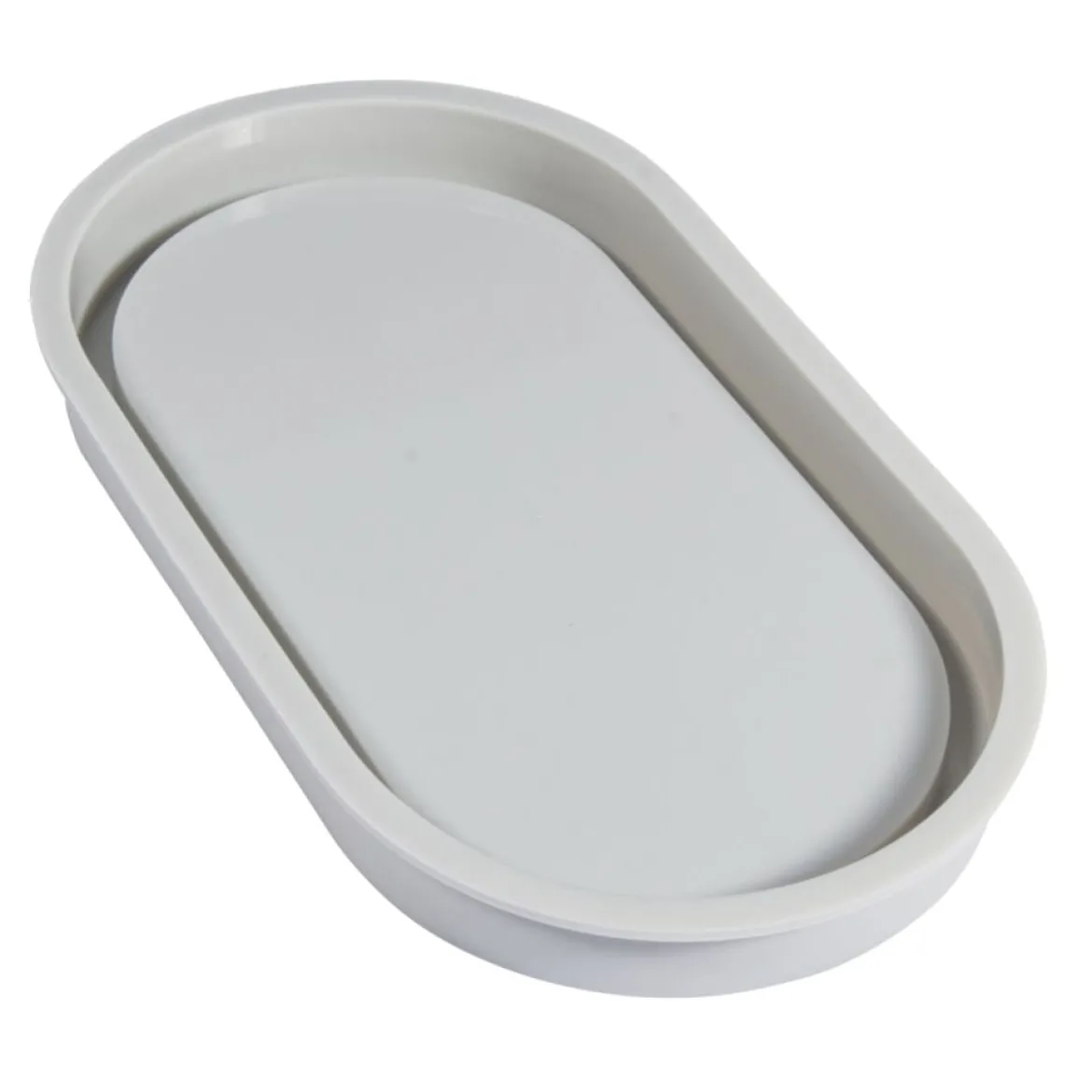 Rayher Gießform Untersetzer Silikon oval 17,8x9,5x1,6cm