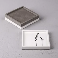 Rayher Gießform Untersetzer Silikon Quadrat 10x10x1,5cm
