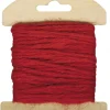 Rayher HobbyKunst Jutekordel auf Holzkarte 2mm breit, 10m lang rot
