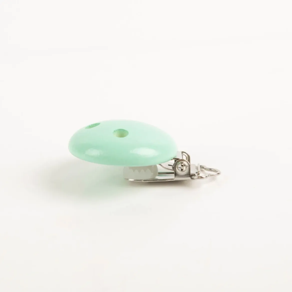 Rayher Holz Clip Schnullerkette speichel- und schweißfest FSC 100% 37mm mintgrün