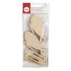 Rayher Holzdeko Fische natur 6 Stück 10x4,5cm