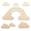 Rayher Holzmotiv kleine Wolke Set 6 tlg. 16,8x8,3cm
