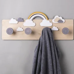 Rayher Holzmotiv kleine Wolke Set 6 tlg. 16,8x8,3cm