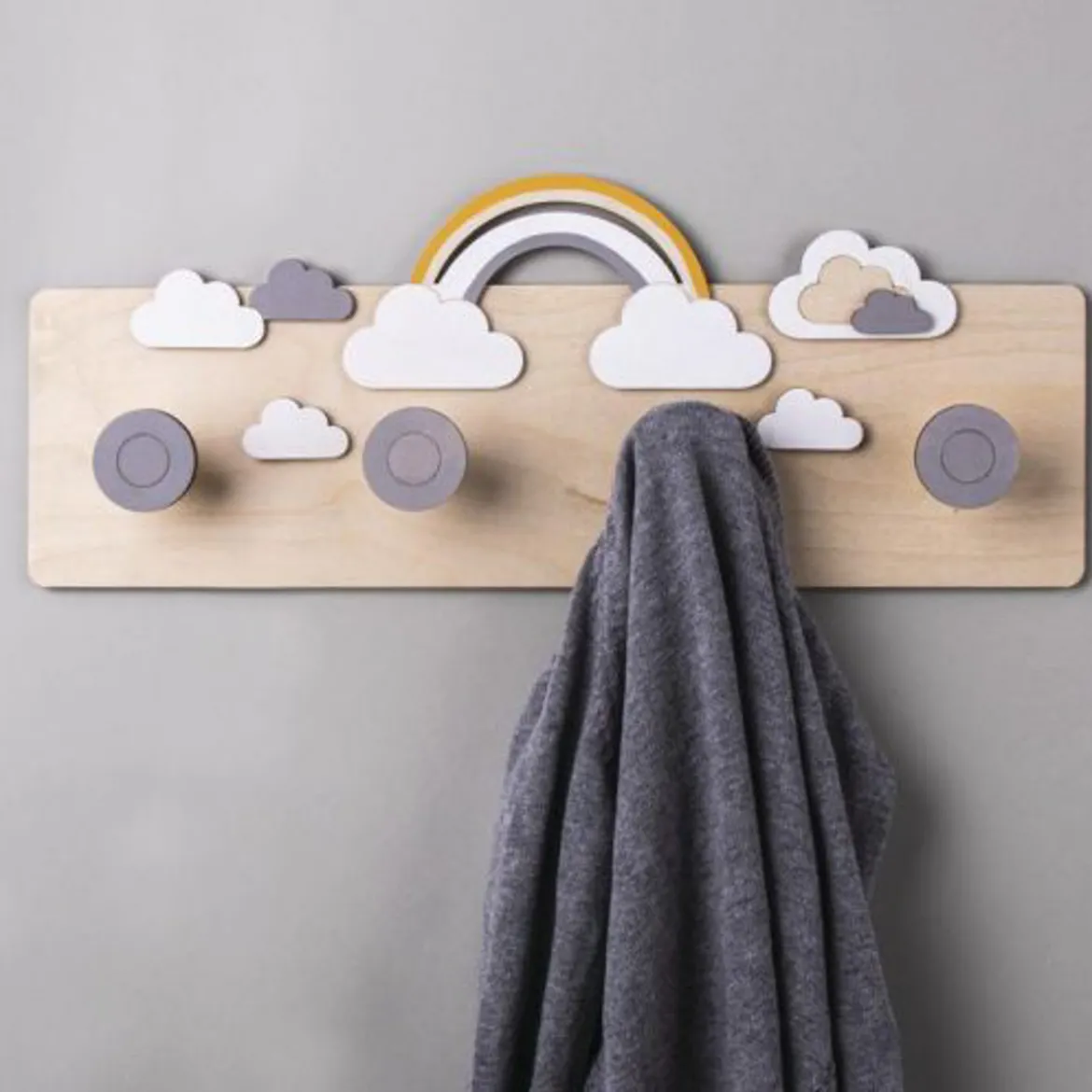 Rayher Holzmotiv kleine Wolke Set 6 tlg. 16,8x8,3cm