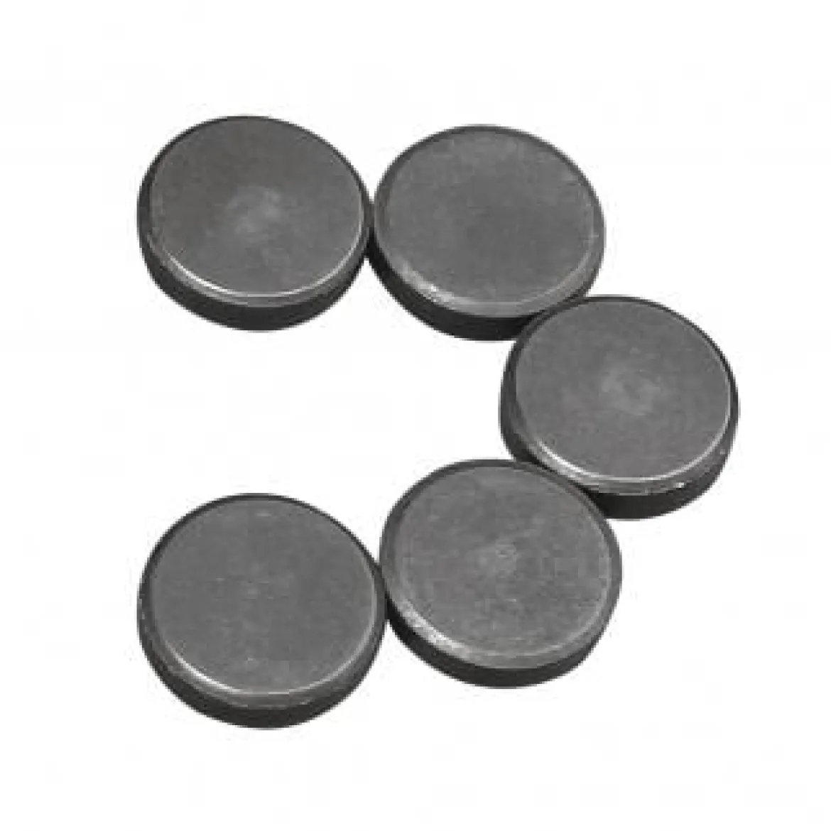 Rayher Magnete 5 Stück 2x0,5cm grau