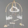 Rayher Materialset für Mobile Holzbögen mit Schnur und Perlen Bambus 25cm