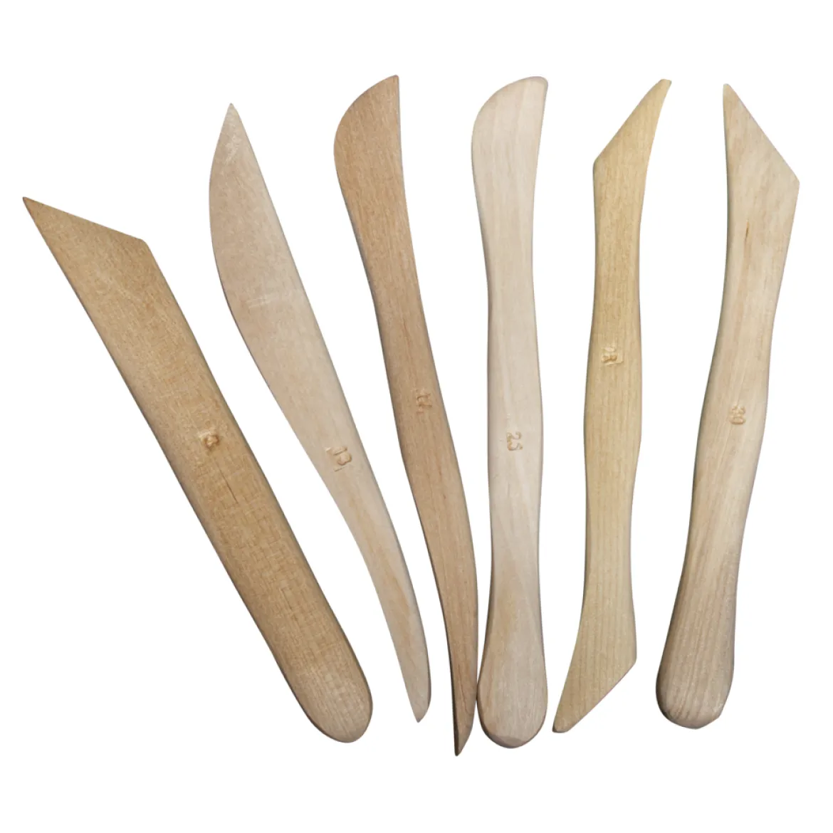 Rayher Modellierwerkzeug Holz 6-teilig 12 versch. Spitzen 15cm