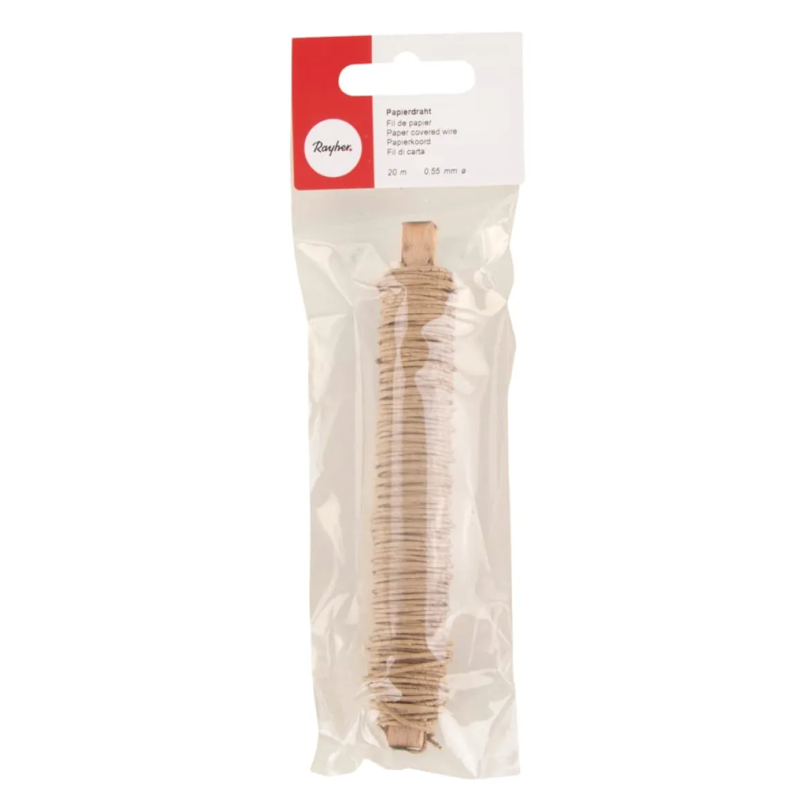 Rayher Papierdraht natur 0,55mm 20m