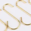 Rayher S-Haken 4 Stück aus Metall goldfarbig 6cm