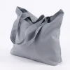 Rayher Stoff Shopper blanko mausgrau 46x35cm