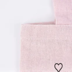 Rayher Stoff Tasche mit Einhorn Druck zum ausmalen rosa 20x25cm