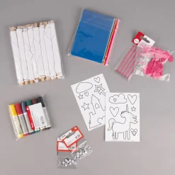 Rayher Stoffwimpel zum Hängen Einhorn weiß DIY-Set