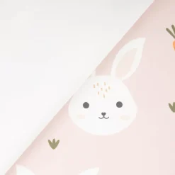Regenjackenstoff Aqua Protect wasserdicht soft Hase Karotten rosa 145cm Breite