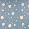Regenjackenstoff Aqua Protect wasserdicht soft Weltall blau 145cm Breite