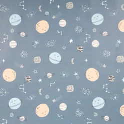 Regenjackenstoff Aqua Protect wasserdicht soft Weltall blau 145cm Breite