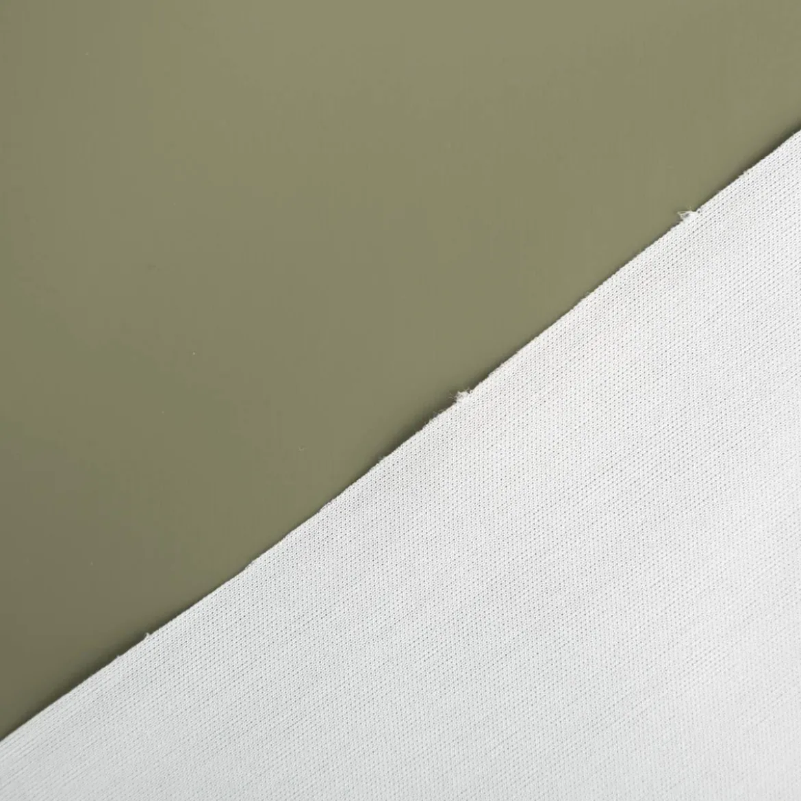 Regenjackenstoff wasserdicht soft uni khaki-grün 145cm Breite