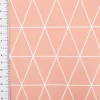 Regenjackenstoff wasserdicht soft Dreiecke lachs-orange 145cm Breite