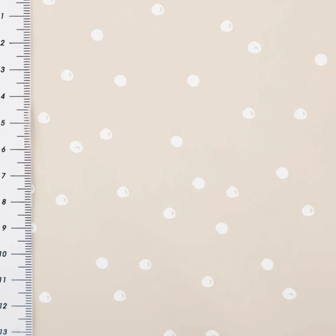Regenjackenstoff wasserdicht soft Punkte beige 145cm Breite