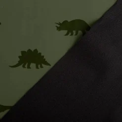 Regenjackenstoff wasserdicht soft Dinosaurier grün 147cm Breite