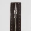 Reißverschluss M1 Typ 5 HReißverschluss 6cm si-fb Fla d-braun