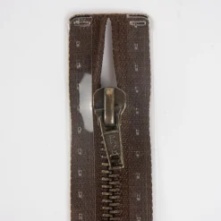 Reißverschluss M6 Typ 10 ut 14 cm am-fb Fla dunkelbr