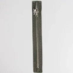 Reißverschluss M2 Typ 10 ut 18 cm si-fb Fla d-grau