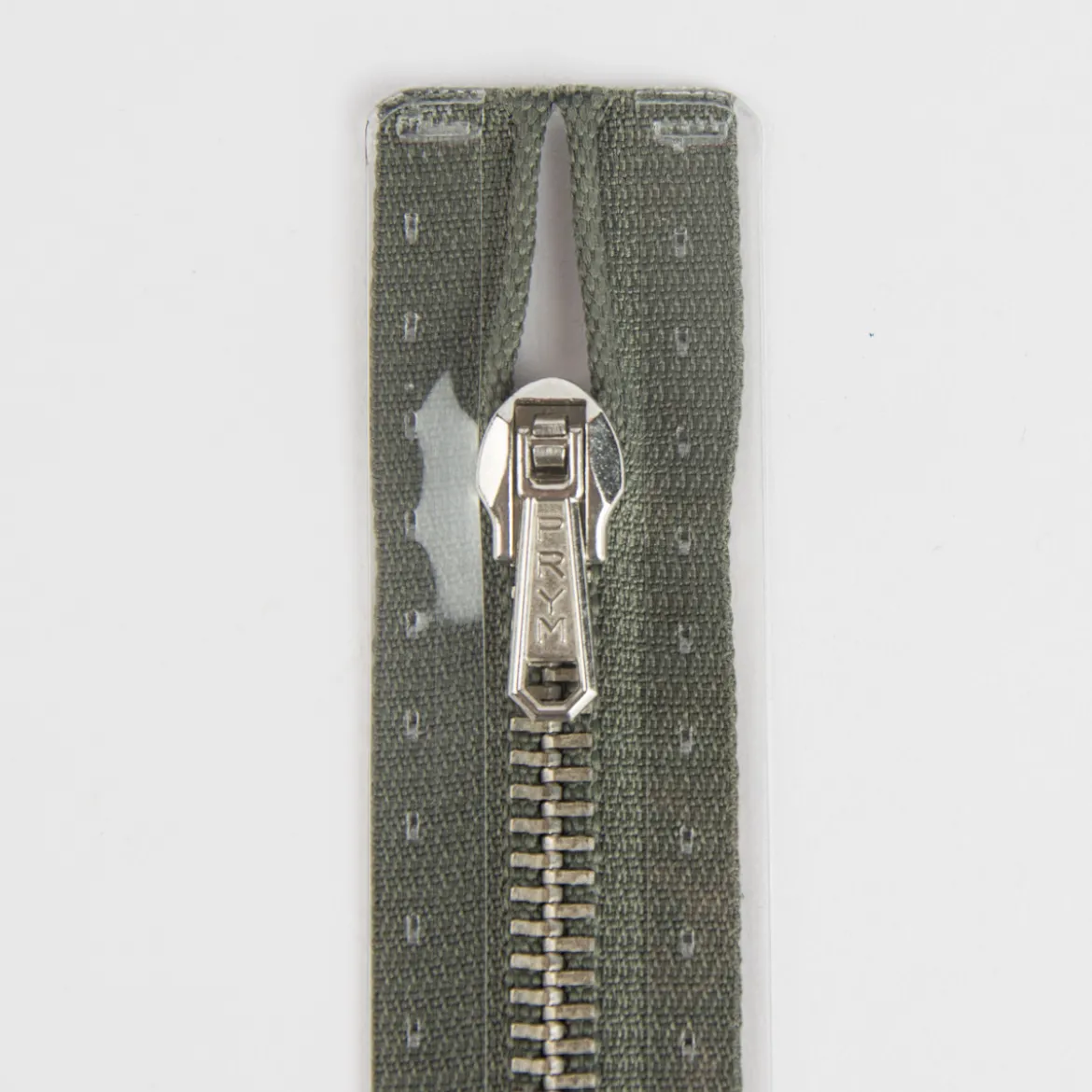 Reißverschluss M2 Typ 10 ut 16 cm si-fb Fla d-grau