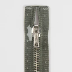 Reißverschluss M2 Typ 10 ut 14 cm si-fb Fla d-grau