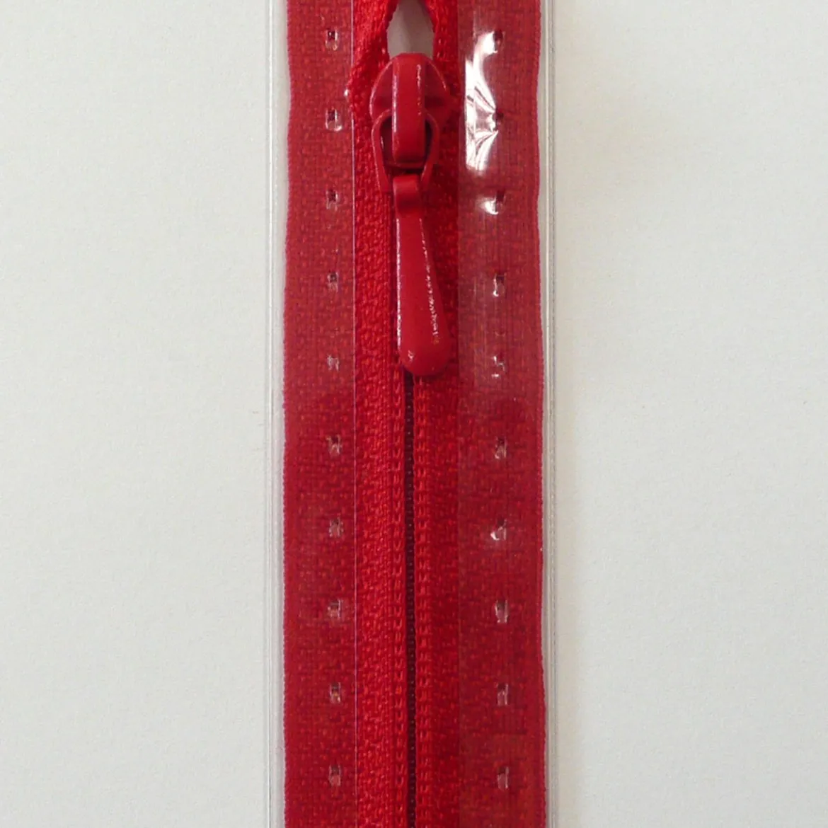 Reißverschluss S2 Typ 0 Nahtfein 25 cm Fla rot