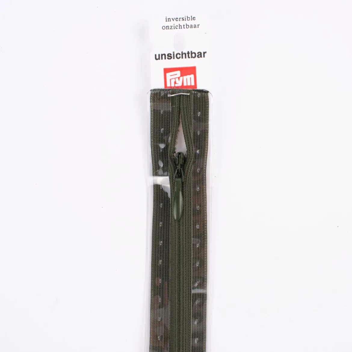 Reißverschluss S6 Typ 0 unsichtbar 60 cm si. Fla braunoliv