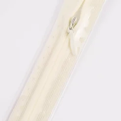 Reißverschluss S6 Typ 0 unsichtbar 60 cm si. Fla rohweiß