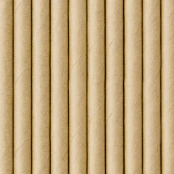 Röhrchen natur Papier 10 Stück einfarbig braun 19,5cm