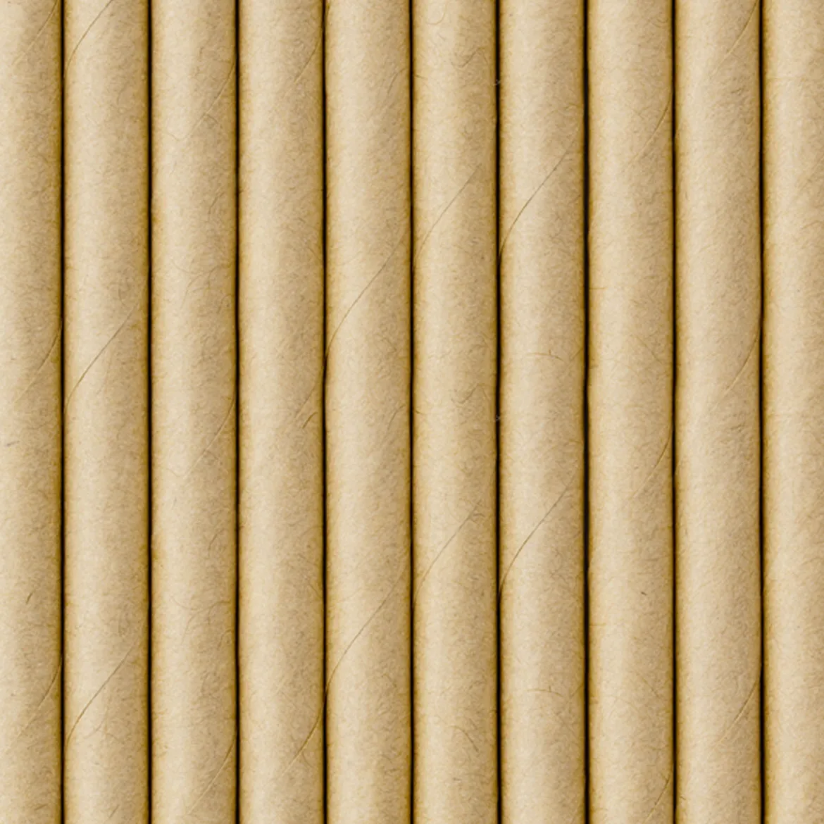Röhrchen natur Papier 10 Stück einfarbig braun 19,5cm