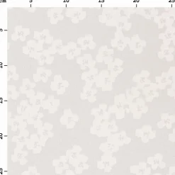 Rico Design Baumwollstoff Stoffabschnitt OKINA HANA Blumen grau hellgrau 50x140cm