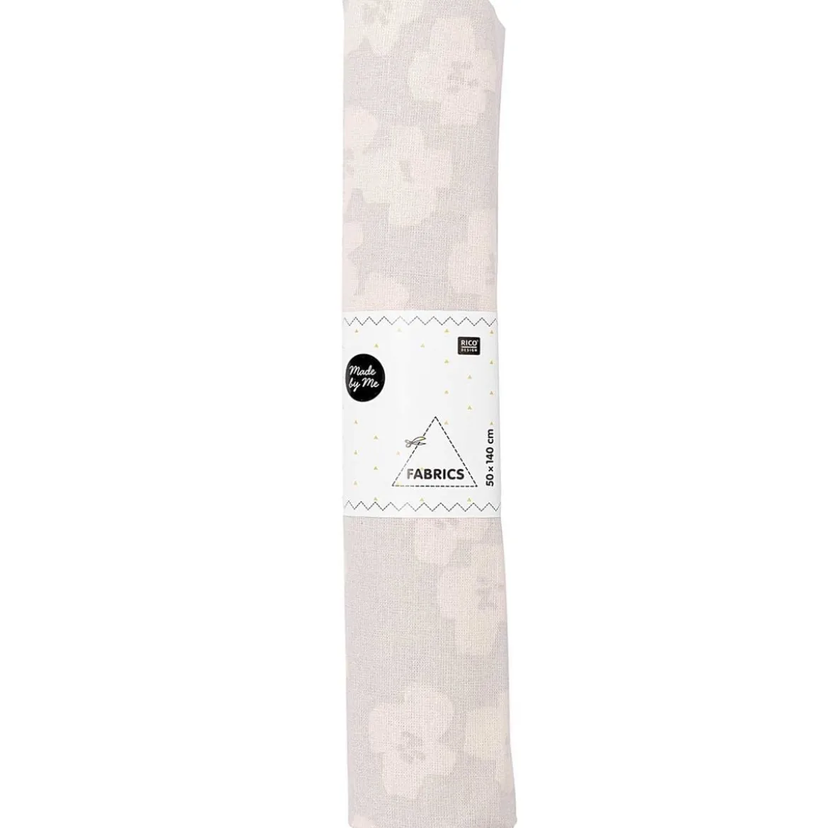 Rico Design Baumwollstoff Stoffabschnitt OKINA HANA Blumen grau hellgrau 50x140cm
