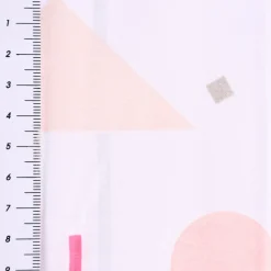 Rico Design Baumwollstoff Stoffabschnitt Grafisches Muster weiß gold bunt 50x140cm