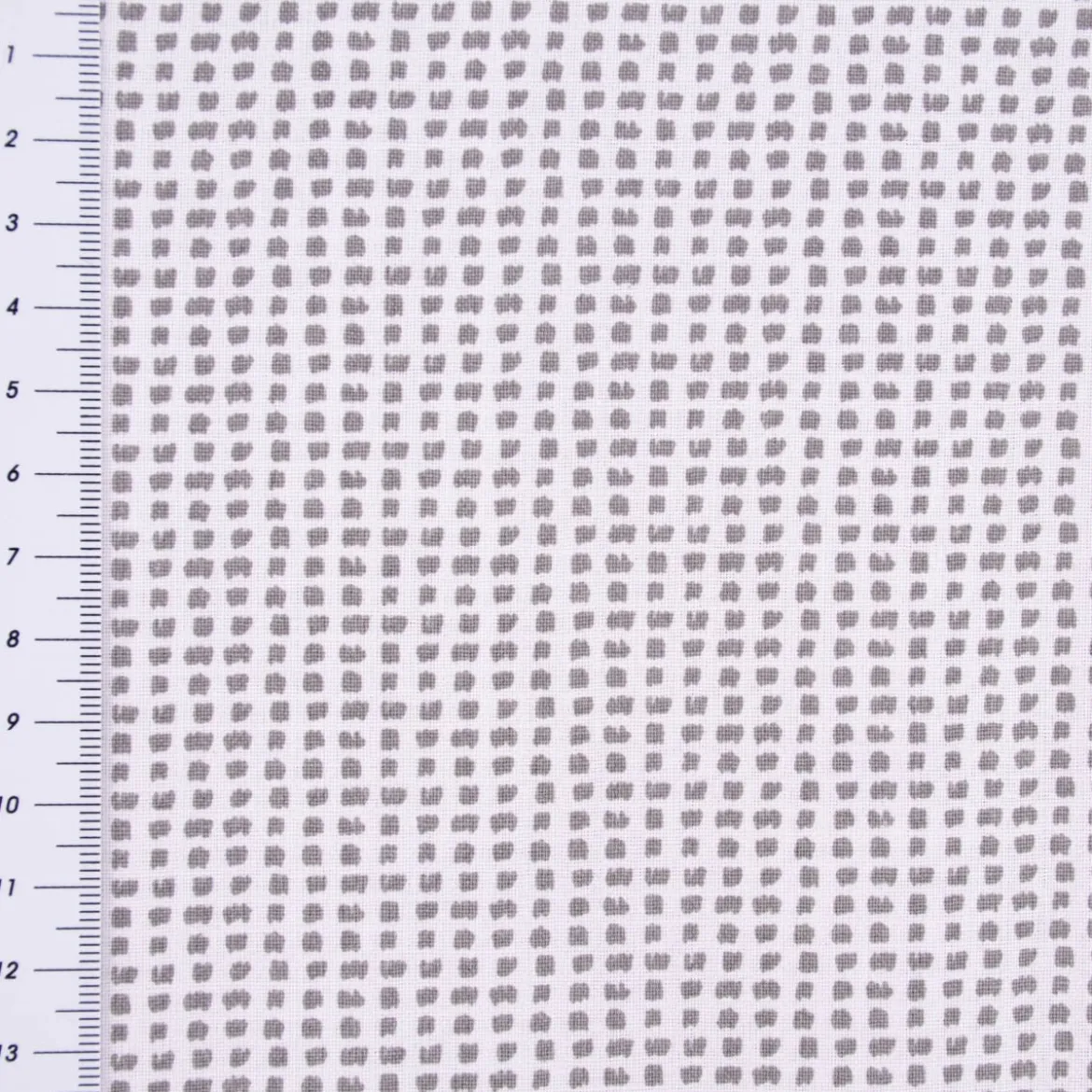 Rico Design Baumwollstoff Stoffabschnitt gestrichelt weiß grau 50x140cm