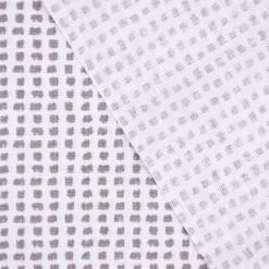 Rico Design Baumwollstoff Stoffabschnitt gestrichelt weiß grau 50x140cm