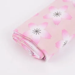 Rico Design Baumwollstoff Stoffabschnitt Kirschblüten hellrosa pink weiß 50x140cm