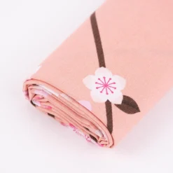 Rico Design Baumwollstoff Stoffabschnitt Kirschblütenzweige pfirsich rosa 50x140cm